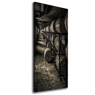 Canvas wall art Bourbon barrels