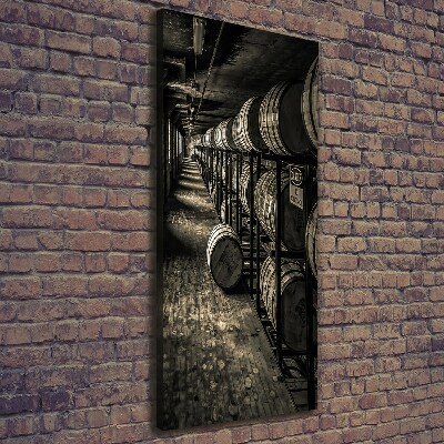 Canvas wall art Bourbon barrels