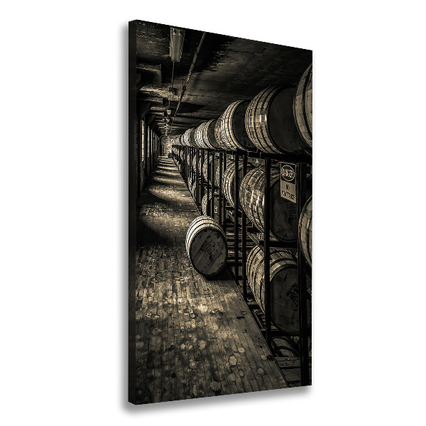 Canvas wall art Bourbon barrels