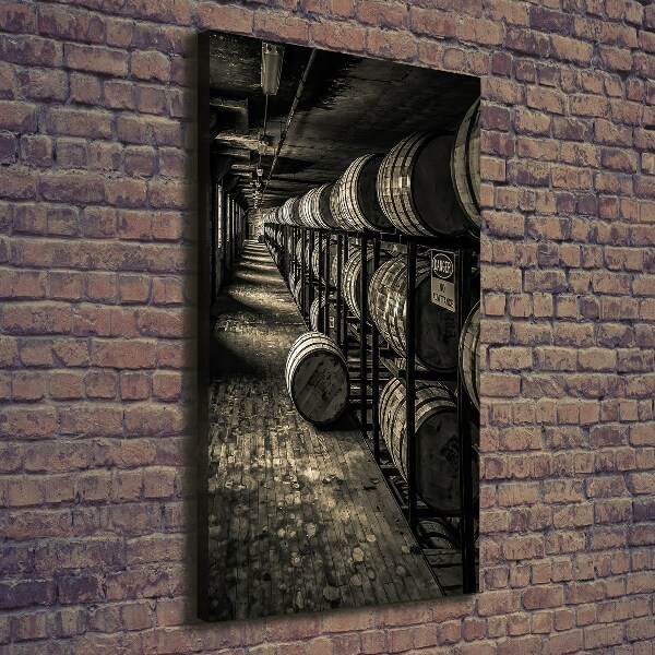 Canvas wall art Bourbon barrels