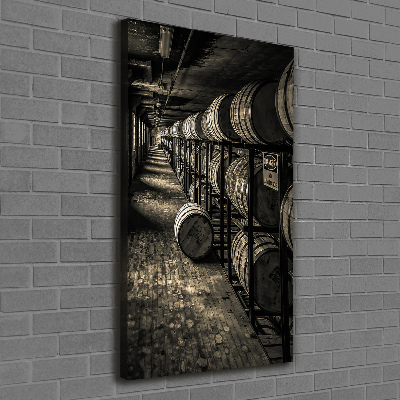 Canvas wall art Bourbon barrels