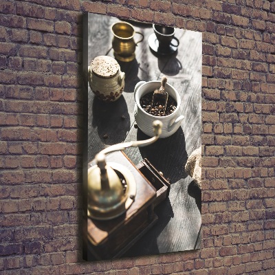 Canvas wall art Coffee grinder