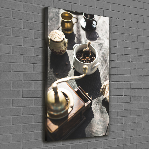 Canvas wall art Coffee grinder