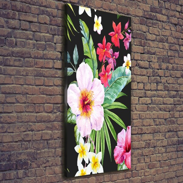 Large canvas wall art Hawaiian pattern