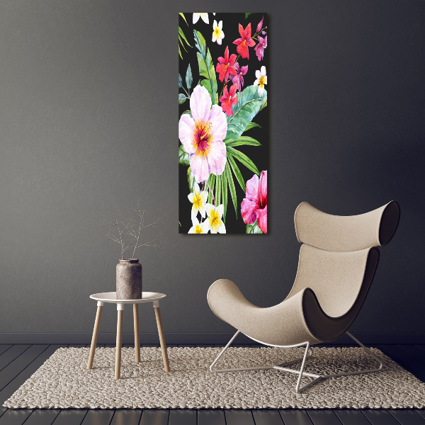 Large canvas wall art Hawaiian pattern