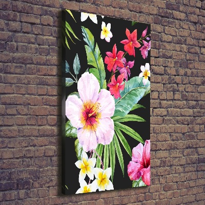 Large canvas wall art Hawaiian pattern