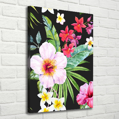 Large canvas wall art Hawaiian pattern