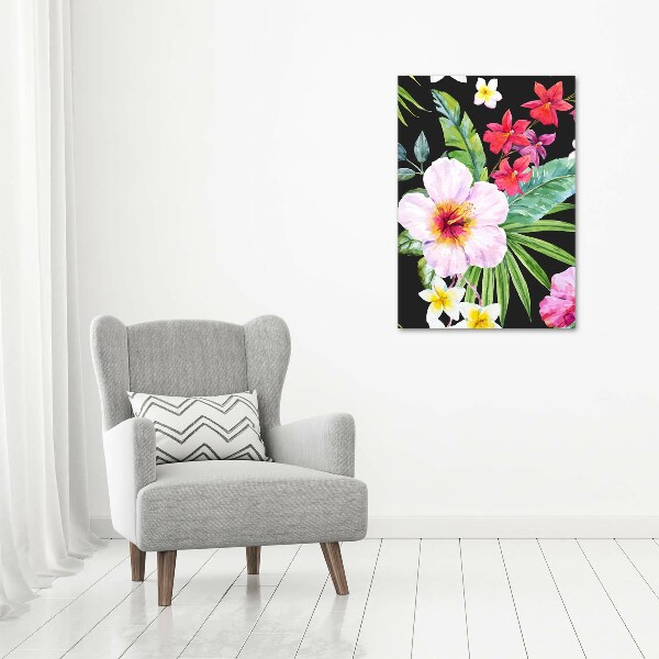 Large canvas wall art Hawaiian pattern