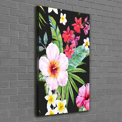 Large canvas wall art Hawaiian pattern