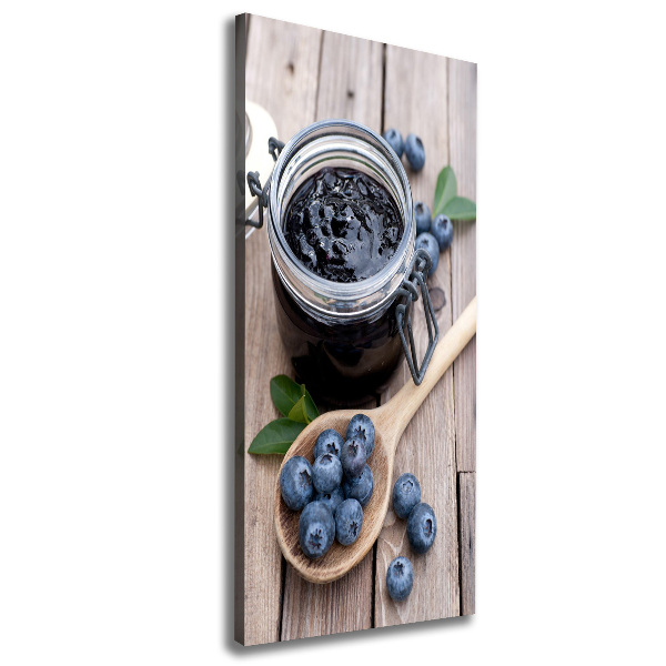 Large canvas wall art blueberry jam