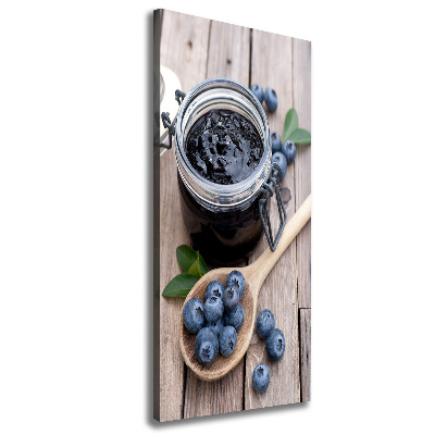 Large canvas wall art blueberry jam