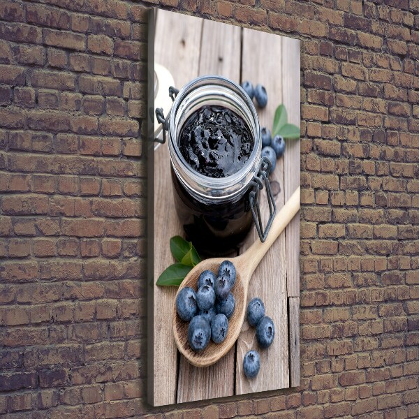 Large canvas wall art blueberry jam