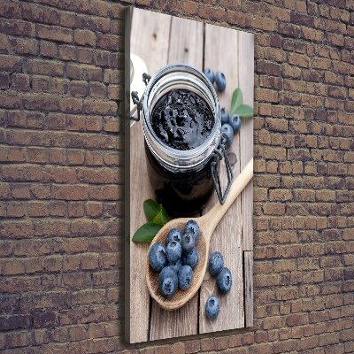 Large canvas wall art blueberry jam