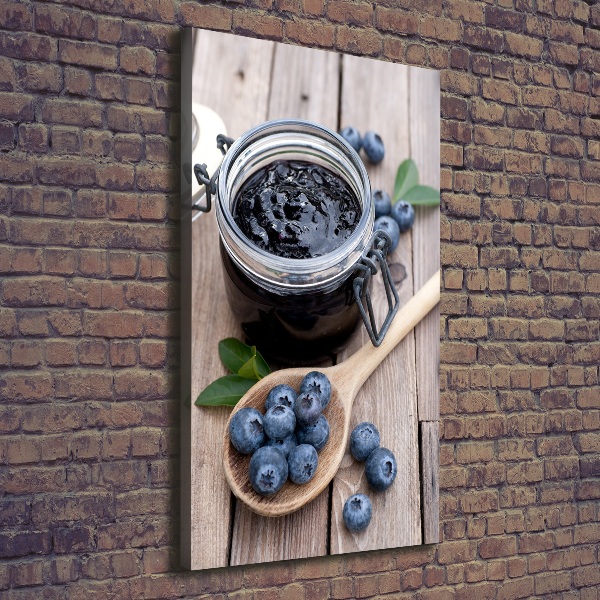 Large canvas wall art blueberry jam