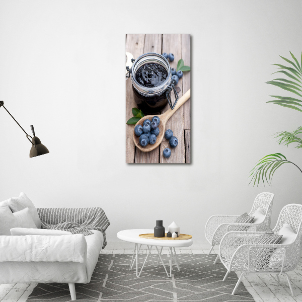 Large canvas wall art blueberry jam