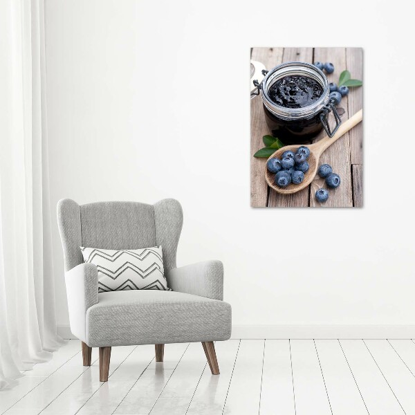 Large canvas wall art blueberry jam