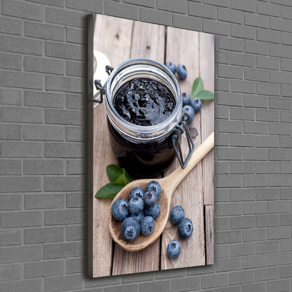 Large canvas wall art blueberry jam