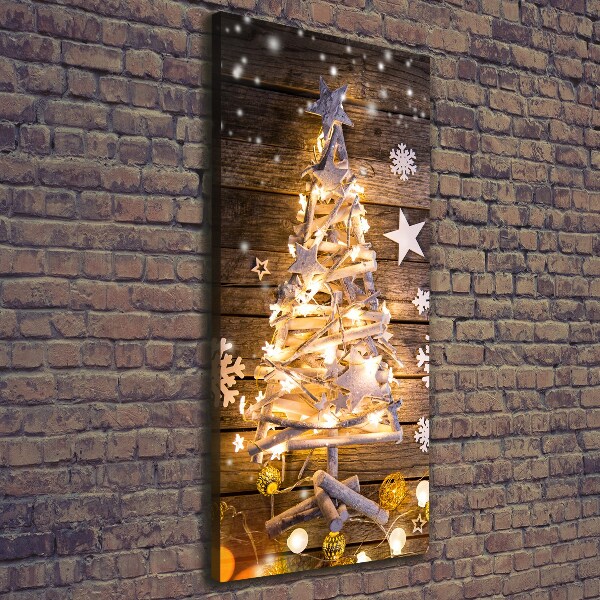 Canvas print Glowing Christmas tree