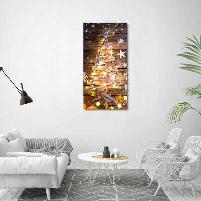 Canvas print Glowing Christmas tree