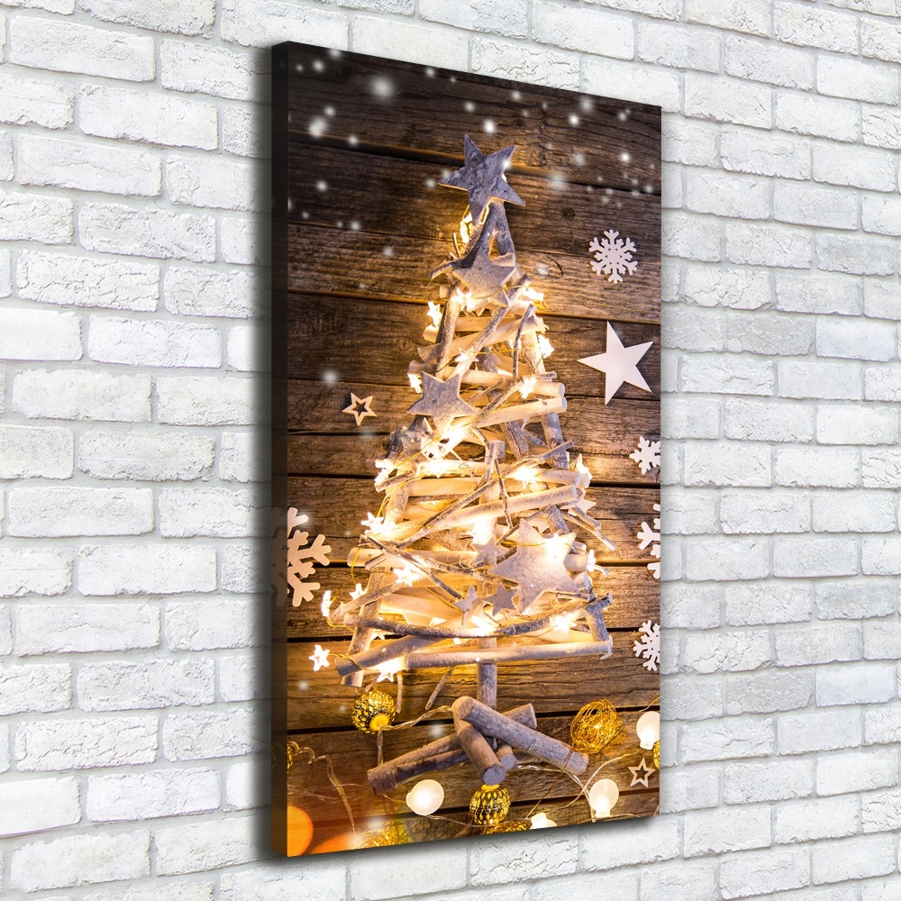 Canvas print Glowing Christmas tree