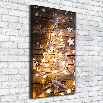 Canvas print Glowing Christmas tree