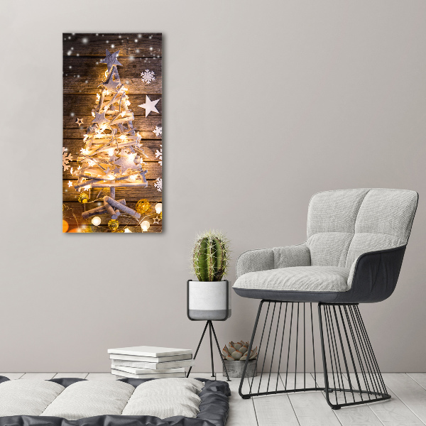 Canvas print Glowing Christmas tree