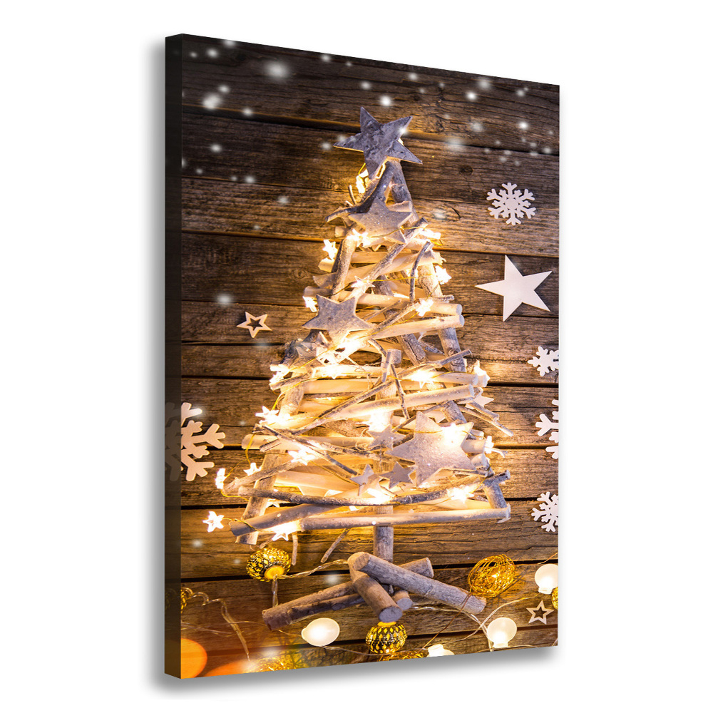 Canvas print Glowing Christmas tree