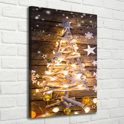 Canvas print Glowing Christmas tree