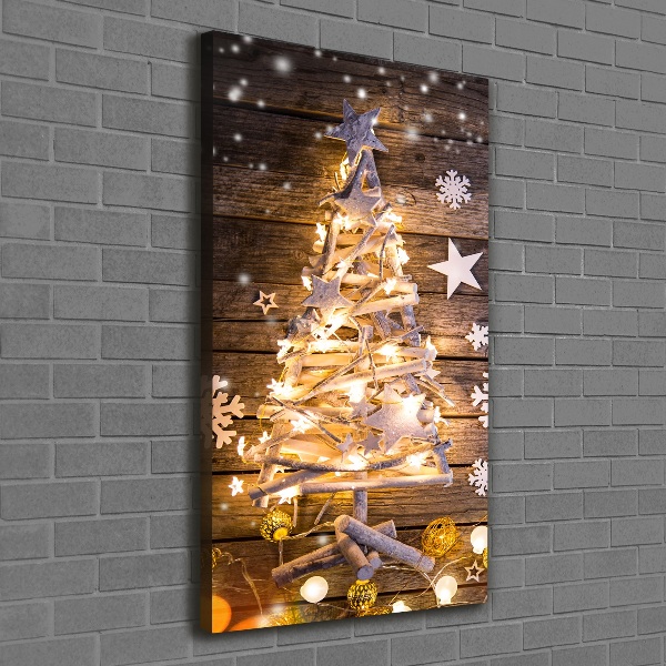 Canvas print Glowing Christmas tree