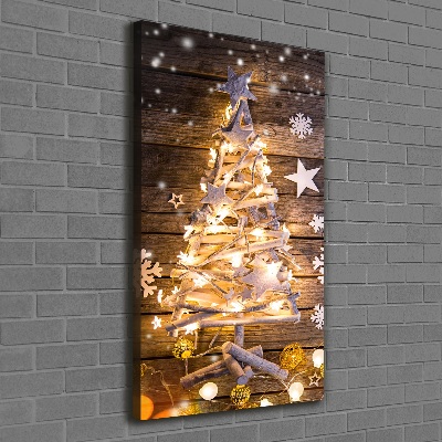 Canvas print Glowing Christmas tree