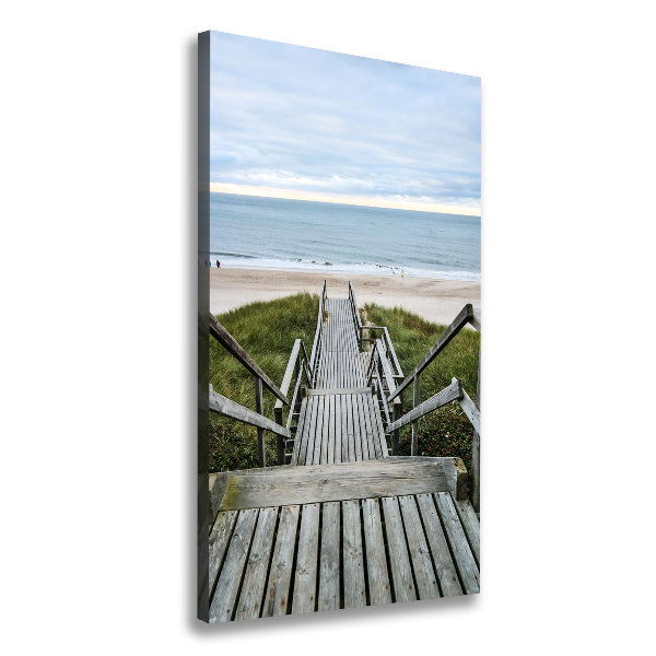 Canvas wall art Path to the beach