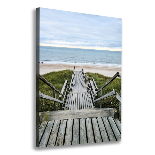 Canvas wall art Path to the beach