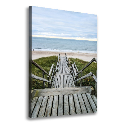 Canvas wall art Path to the beach