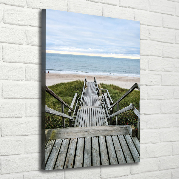 Canvas wall art Path to the beach