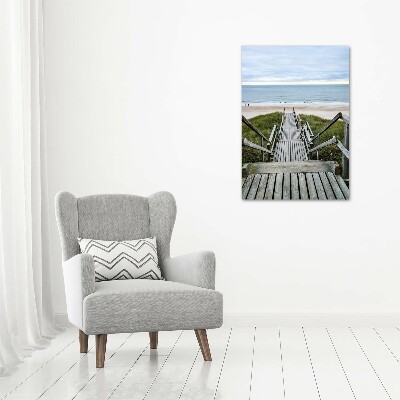 Canvas wall art Path to the beach