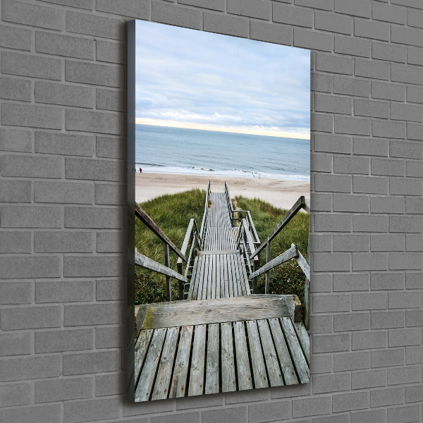 Canvas wall art Path to the beach