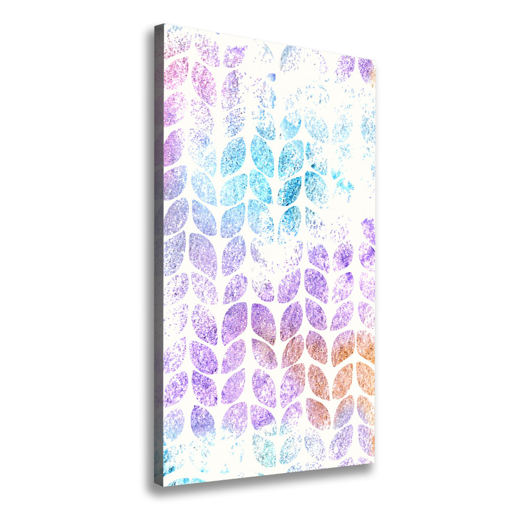 Canvas wall art Colorful leaves