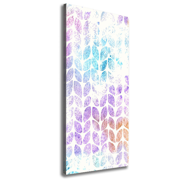 Canvas wall art Colorful leaves