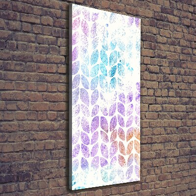 Canvas wall art Colorful leaves