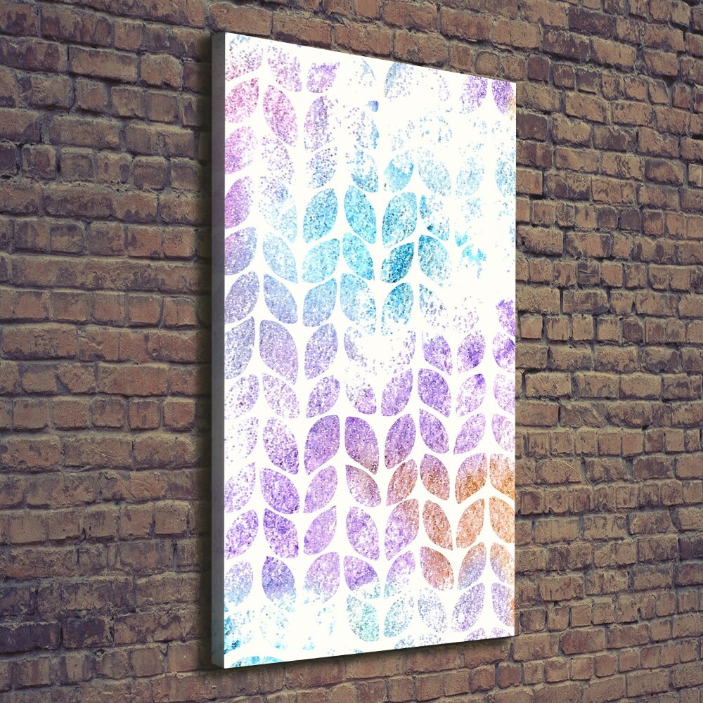 Canvas wall art Colorful leaves