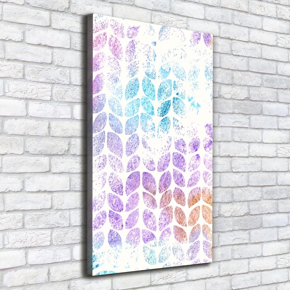 Canvas wall art Colorful leaves