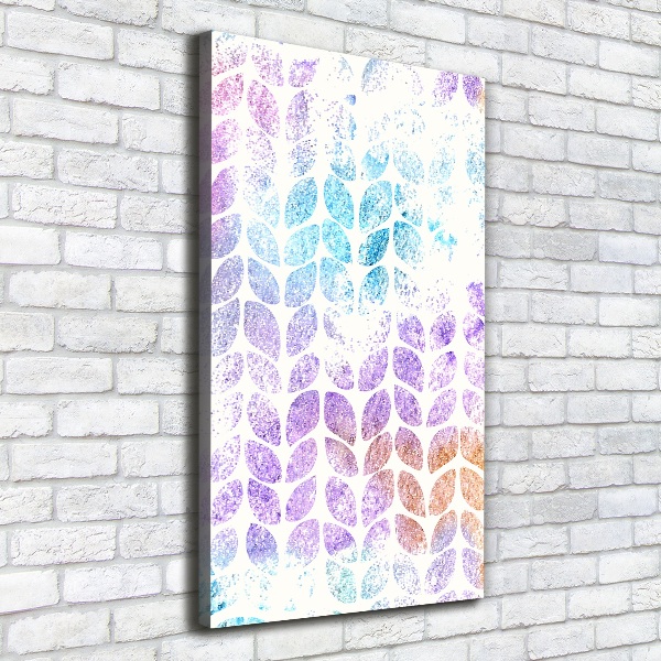 Canvas wall art Colorful leaves