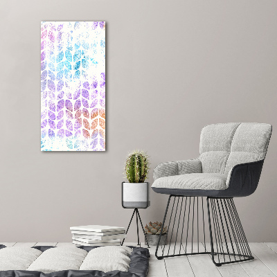 Canvas wall art Colorful leaves