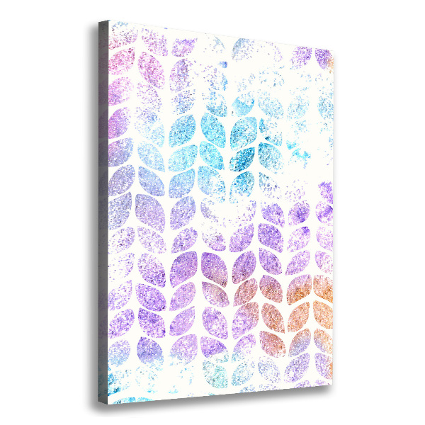 Canvas wall art Colorful leaves