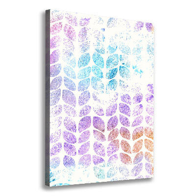 Canvas wall art Colorful leaves