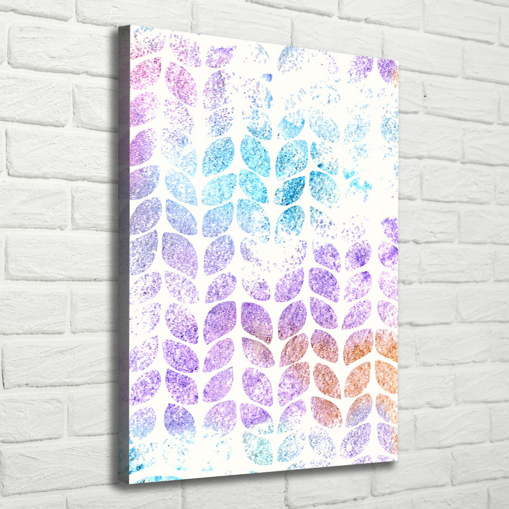 Canvas wall art Colorful leaves