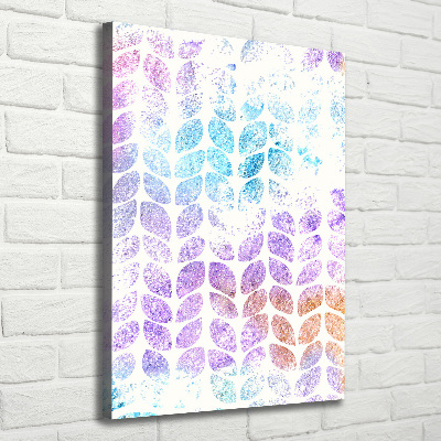 Canvas wall art Colorful leaves