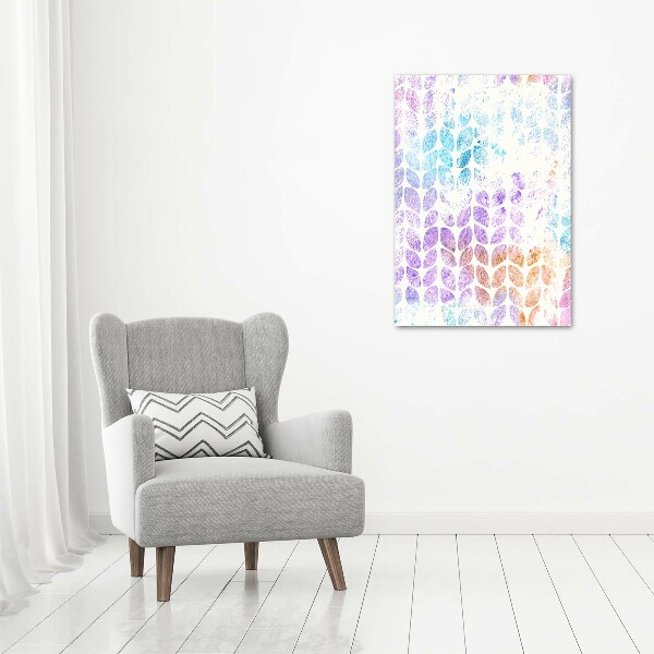 Canvas wall art Colorful leaves