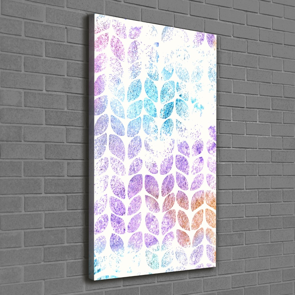 Canvas wall art Colorful leaves