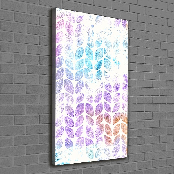 Canvas wall art Colorful leaves